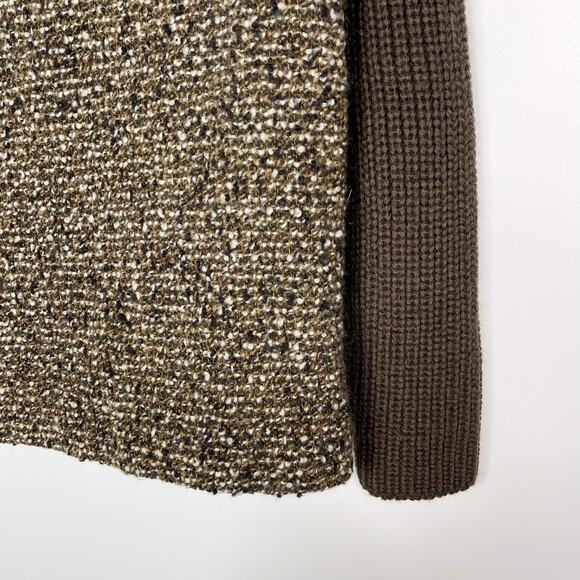 Vintage Donegal Mens Brown Handwoven Tweed Cardigan Sweater Button Front Pockets - Picture 7 of 8